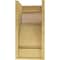 Ekena Millwork 10"W x 10"D x 20"H Wide Mayflower Rough Cedar Woodgrain TimberThane Corbel, Primed Tan CORUR10X10X20MAYRCPR - alternate 5